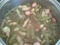 Rezept: Grüne Bohnensuppe mit Kaßler Bild Nr. 2 Grüne Bohnensuppe mit Kaßler - Rezept - Bild Nr. 2