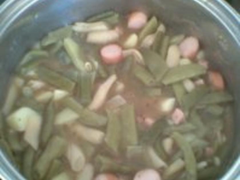 Grüne Bohnensuppe mit Kaßler - einfach - von micha30