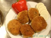 goldgelbe Fischfrikadellen - Rezept