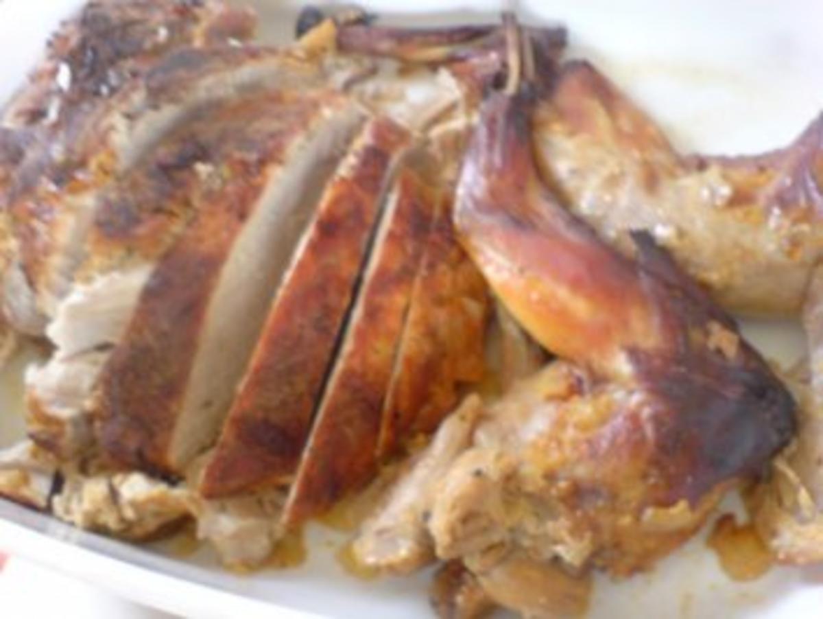 Marinierter Schweinebraten und Kaninchenvorderläufe - Rezept - kochbar.de