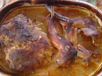 Marinierter Schweinebraten und Kaninchenvorderläufe - Rezept - Bild Nr. 9