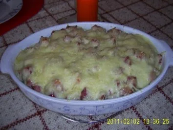 Rezept: Kartoffelauflauf mit Kasseler Kartoffelauflauf mit Kasseler - Rezept