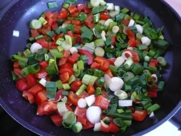 Cabanossi - Soße mit Spaghetti - Rezept - Bild Nr. 7