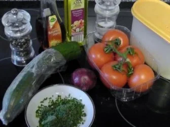 Beilage: Tomaten-Gurkensalat - Rezept - Bild Nr. 2