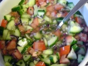 Beilage: Tomaten-Gurkensalat - Rezept - Bild Nr. 6