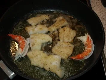 Rezept: Schwarzer Heilbutt mit Meerrettich-Senf-Soße Bild Nr. 5 Schwarzer Heilbutt mit Meerrettich-Senf-Soße - Rezept - Bild Nr. 5