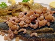 Scholle Büsumer Art mit Speckstippe - Rezept