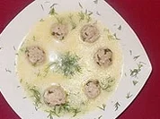 Eier-Zitronensuppe mit Hackfleischbällchen und Reis - Rezept