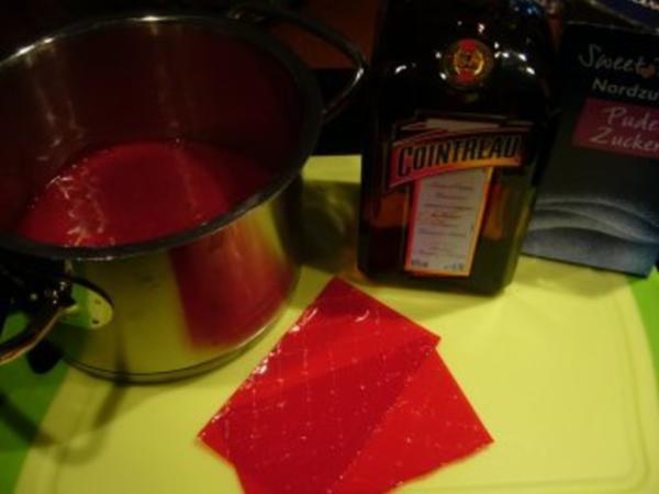 Himbeerschaum mit Joghurthaube