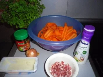 Rezept: Speck - Sahne - Karotten Bild Nr. 3 Speck - Sahne - Karotten - Rezept - Bild Nr. 3