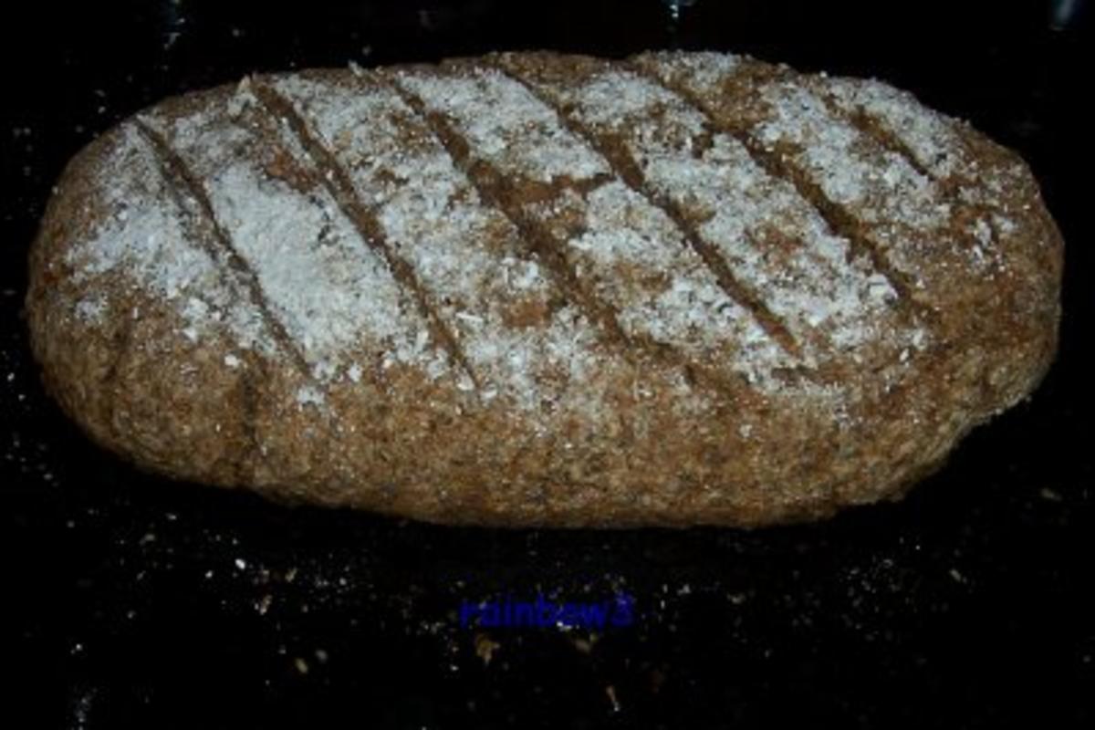 Backen: Roggenschrot-Brot (Sauerteig) - Rezept