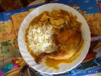 Rezept: Hähnchenkeule "Indonesisch" Hähnchenkeule "Indonesisch" - Rezept