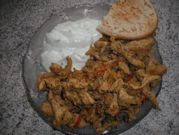 Hähnchen Pfannengyros - Rezept - Bild Nr. 5