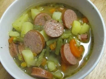 Grüne-Bohnen Eintopf - Rezept