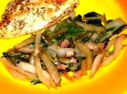 Mangoldgemüse mit Speck - Rezept