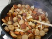 Porree-Eintopf mit Würstchen - Rezept