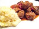 Fleisch: Schwedische Fleischbällchen in Preisbeersauce - Rezept