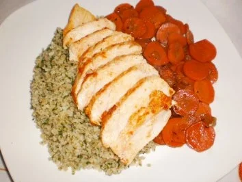 Hähnchenfilet zu Bulgur - Rezept