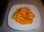Käse - Salami - Nudeln - Rezept