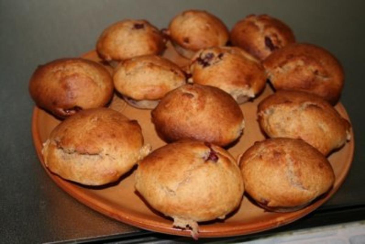 Dinkel-Kirsch-Muffins - Rezept