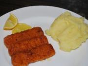 Annis Fischstäbchen mit Kartoffelbrei - Rezept