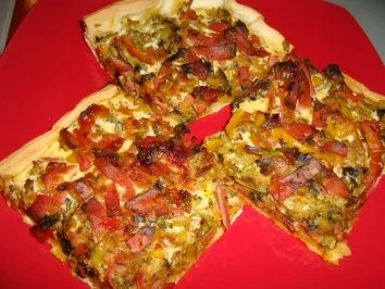 Leckere Gemüsepizza - Rezept