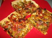 Leckere Gemüsepizza - Rezept