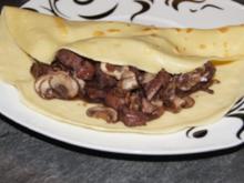 Omelett mit Pilz-Filet-Pfanne - Rezept