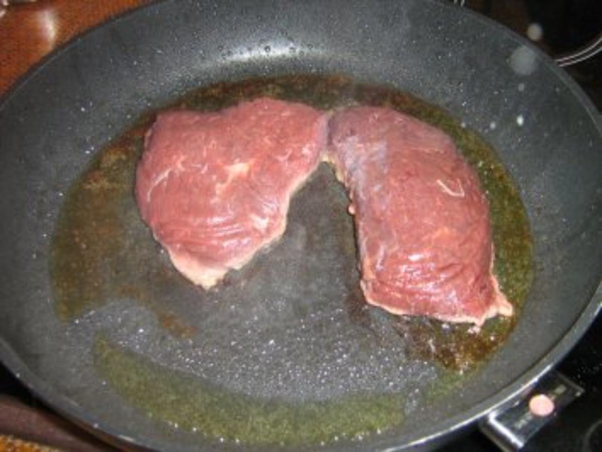 Steak mit Meerrettichbutter und Salat - Rezept - Bild Nr. 4