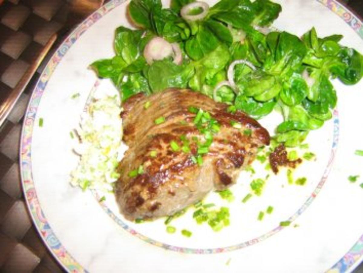 Steak mit Meerrettichbutter und Salat - Rezept - Bild Nr. 5