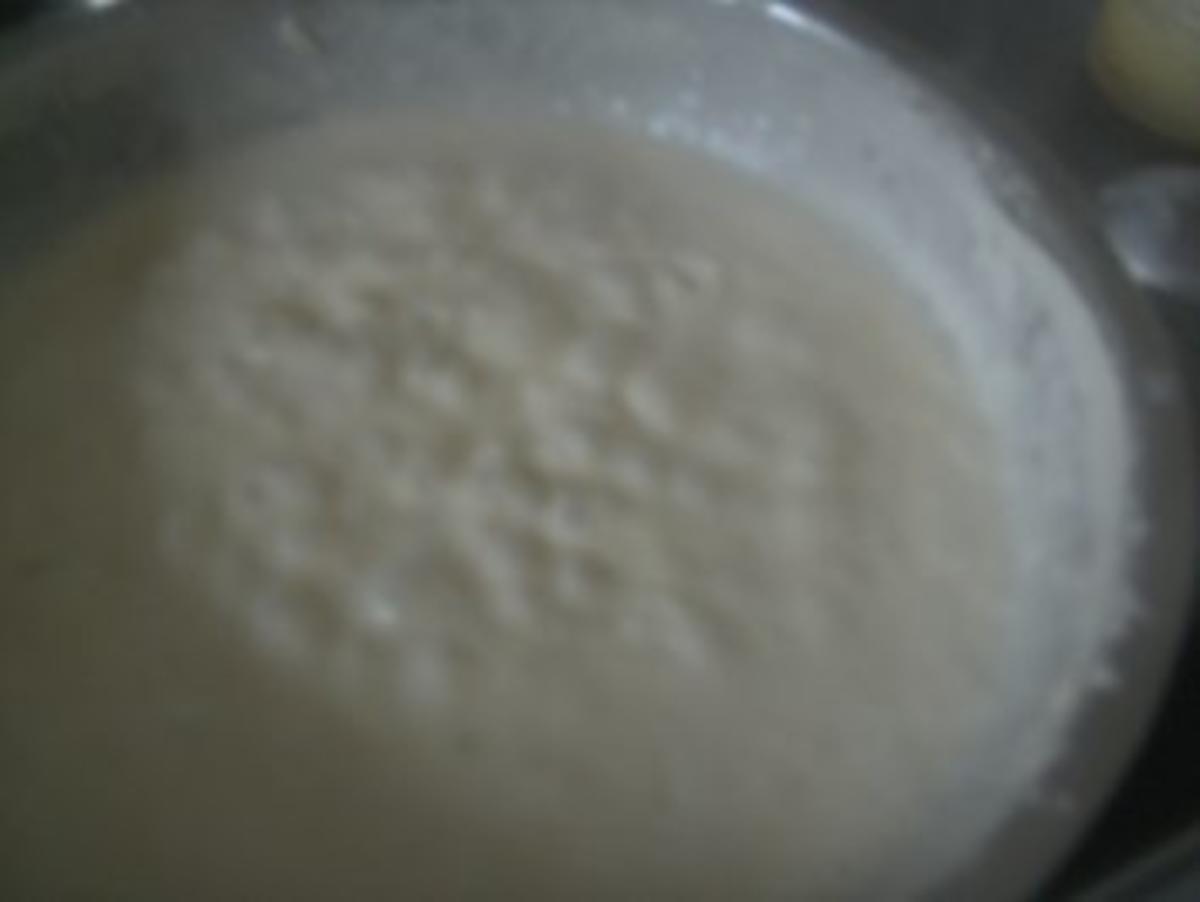 ( Fisch )  Scholle im Speckmantel  Rosmarinkartoffeln Weißweinschaumsößchen - Rezept - Bild Nr. 6