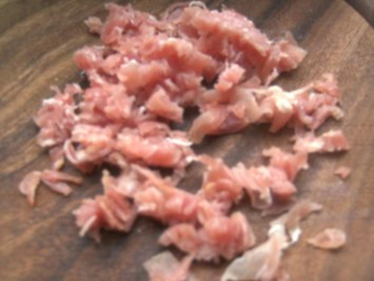 ( Fisch )  Scholle im Speckmantel  Rosmarinkartoffeln Weißweinschaumsößchen - Rezept - Bild Nr. 9