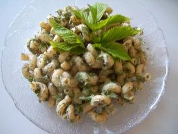 Gierschgrüner Nudelsalat - Rezept