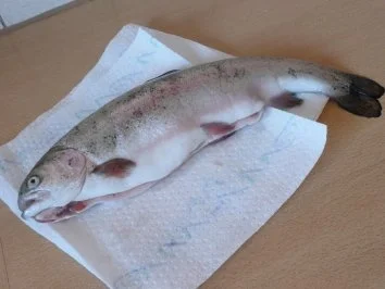 Rezept: Lachsforelle im Thymian-Salzmantel mit Rosmarinkartoffeln Bild Nr. 2 Lachsforelle im Thymian-Salzmantel mit Rosmarinkartoffeln - Rezept - Bild Nr. 2