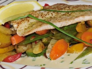 Bodenseefelchen mit Meerrettich-Sahnesauce - Rezept - Bild Nr. 3