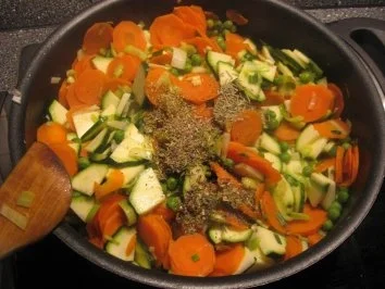 Risotto Primavera (Vegetarisches Gemüserisotto) - Rezept - Bild Nr. 15