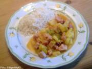 Kasseler-Curry mit Ananas - Rezept