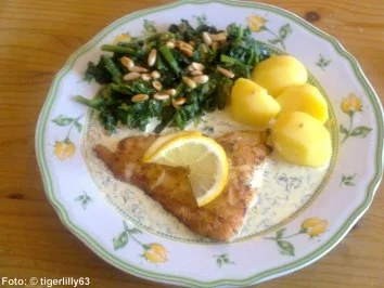 Gebratener Skrei mit Kräutersauce - Rezept