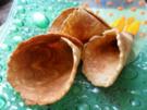Knusprige Waffelhörnchen oder Waffelschalen - Rezept