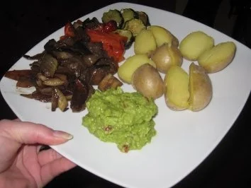 Guacamole mit Kartoffeln - Rezept