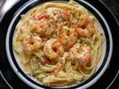 Meeresfrüchte: Gambas in Hummersauce auf Tagliatelle - Rezept