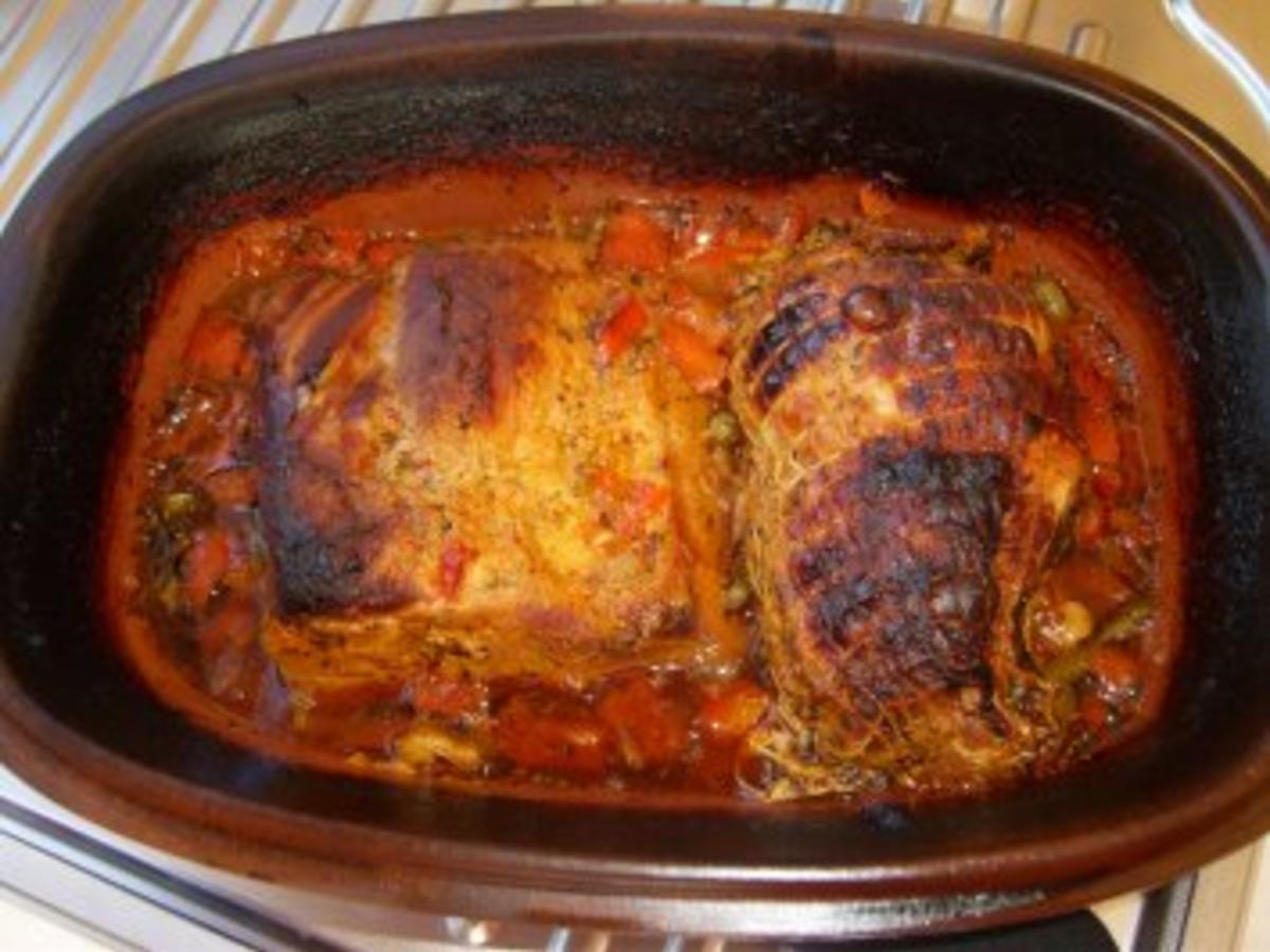 Lachsbraten im Römertopf - einfach - 117 kcal/100g