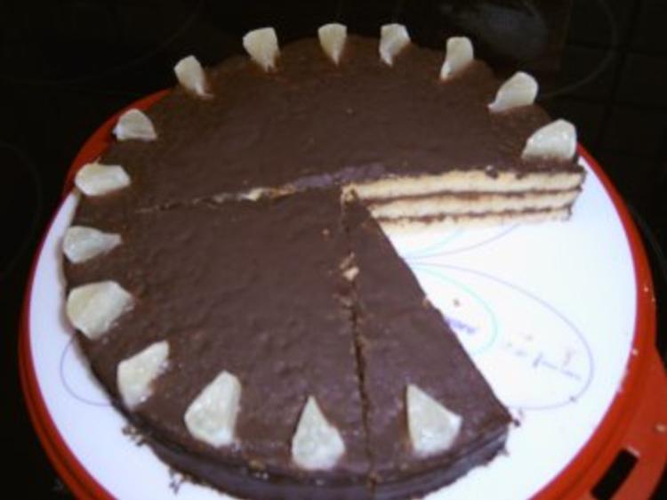 Zitronen Schokoladenkuchen - schnell - 386 kcal/100g