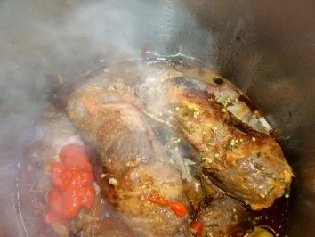 Rouladen mit Rotkohl und Klößen - Rezept - Bild Nr. 4