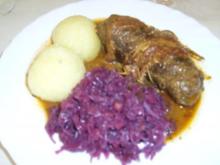 Rouladen mit Rotkohl und Klößen - Rezept