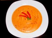 Suppe: Geschäumter Paprika-Rahm - Rezept