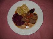 Wildschweinbraten in Steinpilz-Rotwein-Soße - Rezept