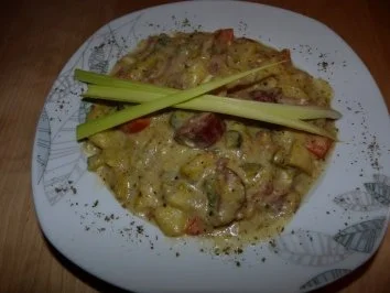 Kartoffeleintopf mit gerösteten Zwiebeln! - Rezept