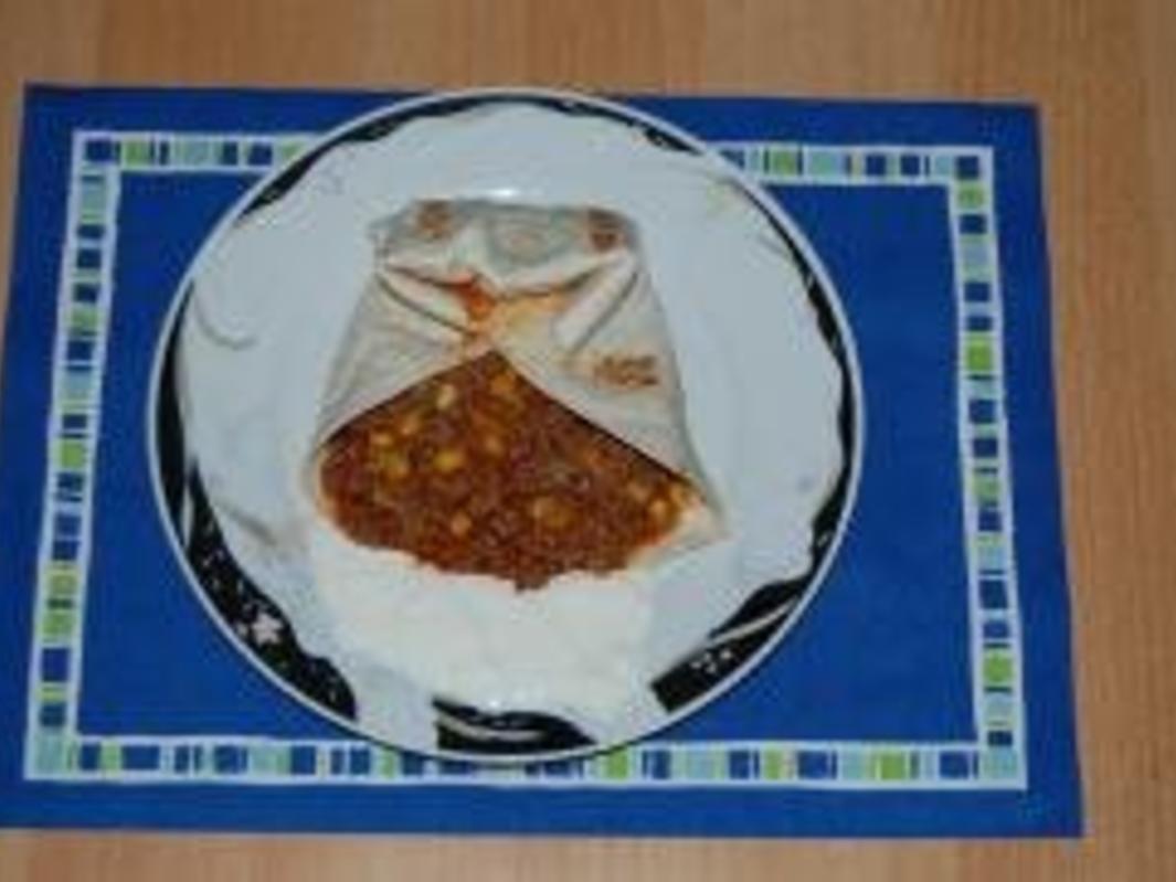Gefüllte Tortillas - schnell &amp; einfach - 210 kcal/100g