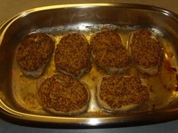 Fleischgerichte: Minutensteaks mit Senfkruste - Rezept - Bild Nr. 4